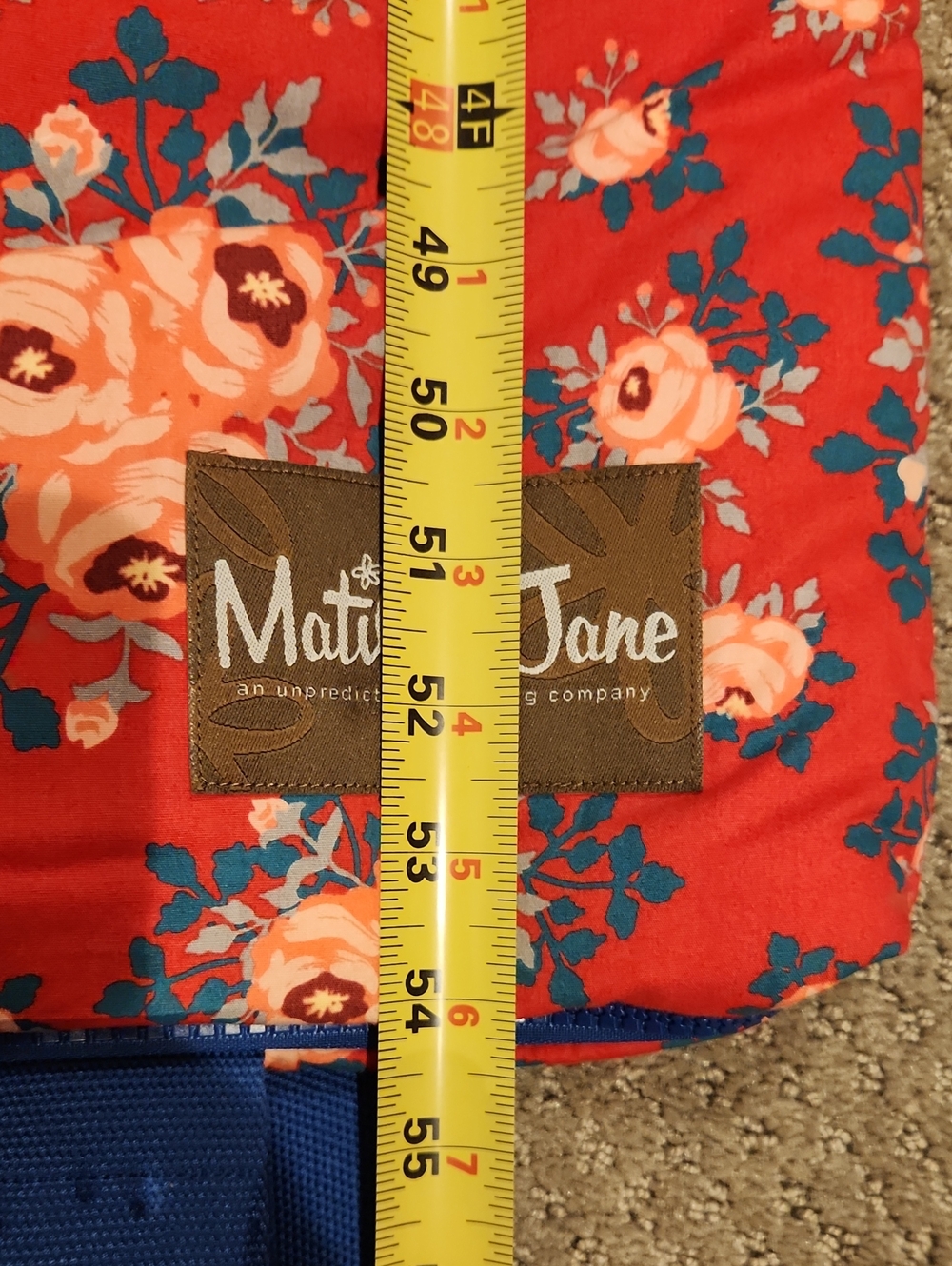 NEW Matilda Jane Red Floral Sleeping Bag with Blue & Mint Ruffles - Picture 8 of 9